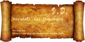 Verebélyi Dagobert névjegykártya